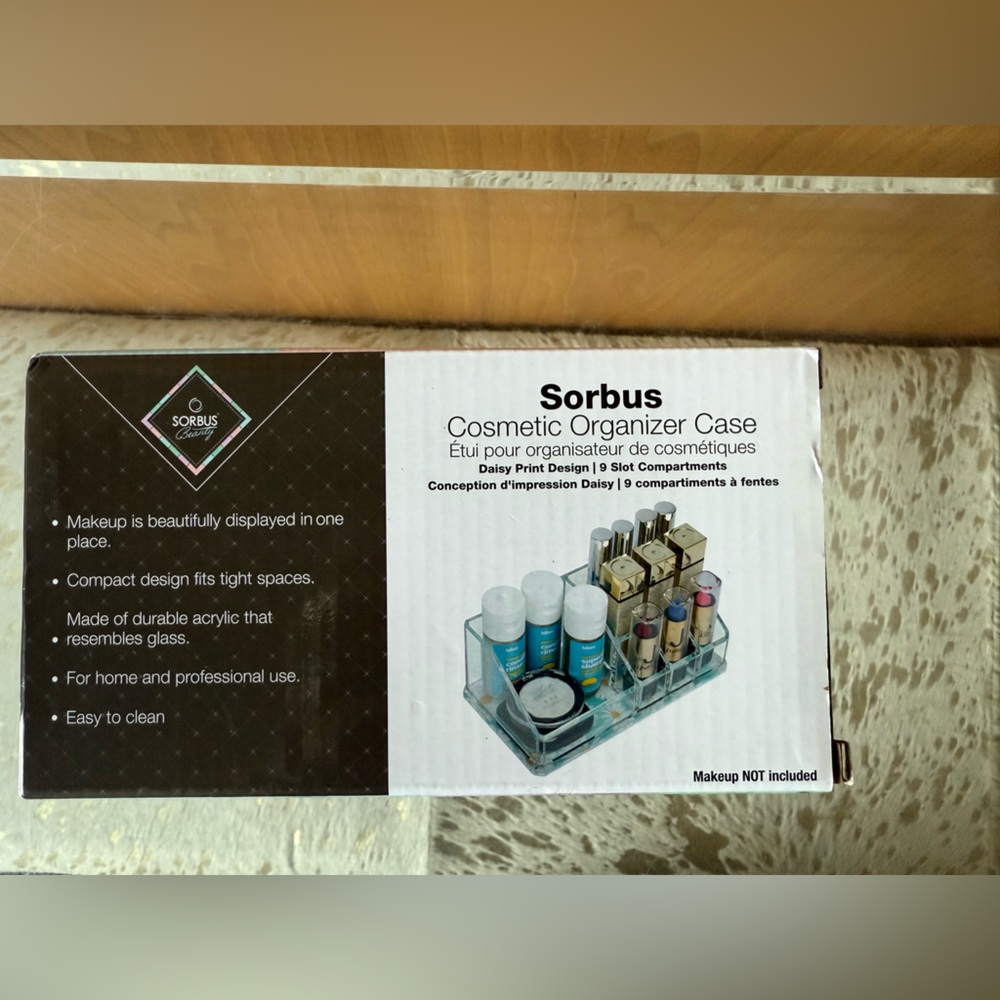 NIB Sorbus Cosmetic Organizer Case